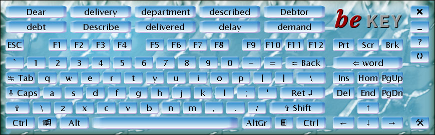 Bekey Key be-enabled.de - Software to be enabled! beKEY on screen keyboard ...